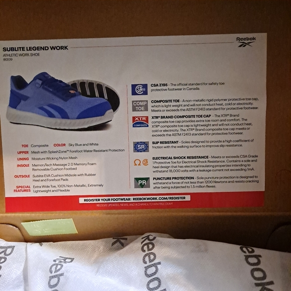 Reebok Sublite Legend Work size 7.5 w Blue - Picture 7 of 7